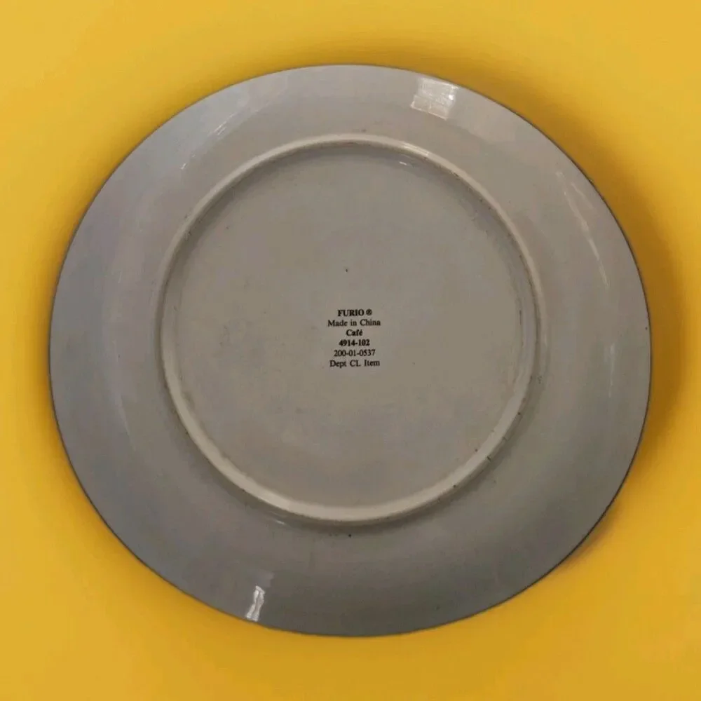 Vintage Sango Decorative Colorful Cafe Paris Oval 12-1/2
